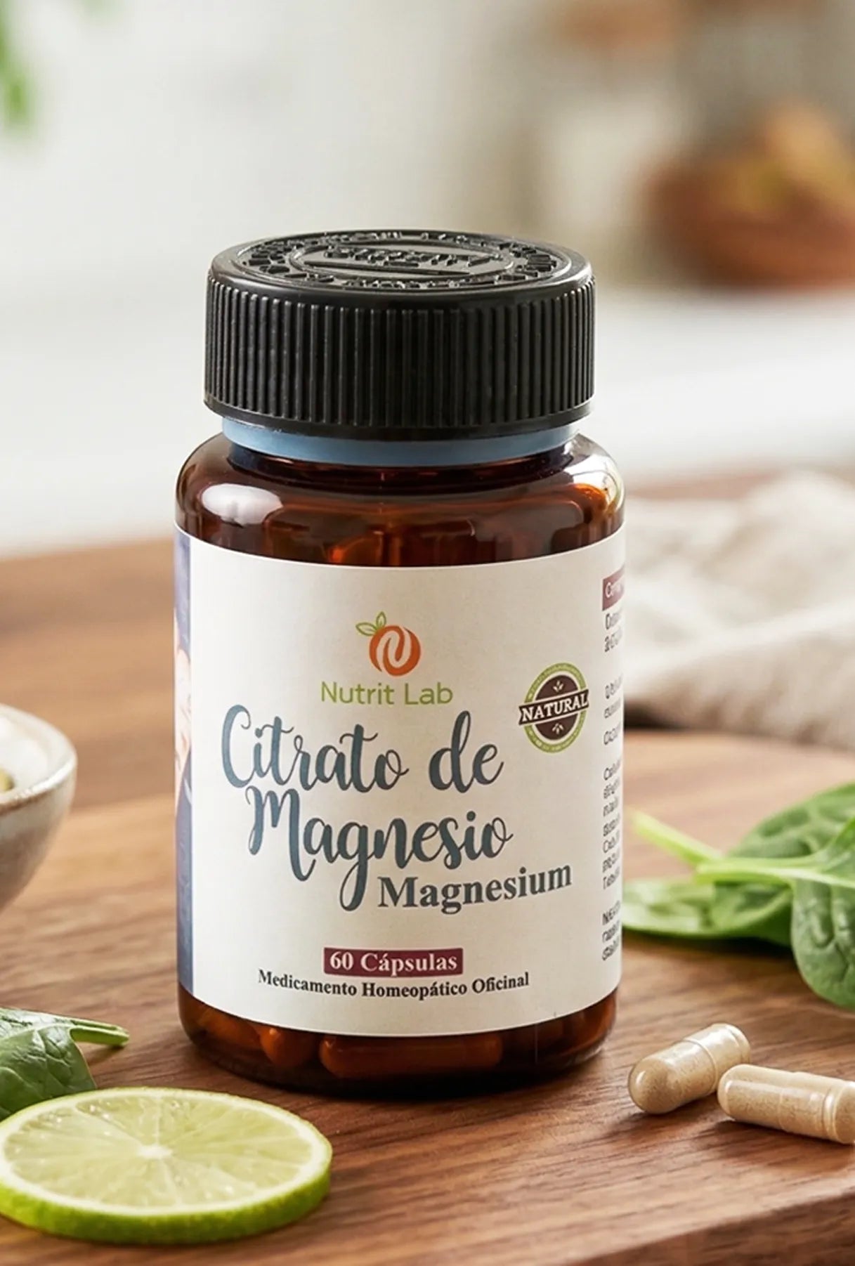 Citrato de Magnesio - Relajación Muscular y Descanso (60 Cápsulas)